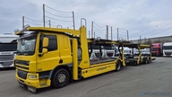 DAF FA CF 75.360 EURO 5 přepravník aut - prodejné jen s přívěsem GROENEWOLD P0461K - cena je za celou soupravu