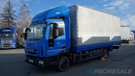 IVECO EUROCARGO ML 120EL20G pohon CNG - valník s plachtou + zvedací čelo