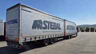 MERCEDES-BENZ ACTROS 2542 6X2 EURO 6 velkoobjemová souprava - prodejné jen s přívěsem PANAV P0465Z - cena je za celou soupravu