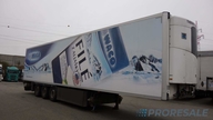 LAMBERET SEMIFRIGO LVFS3 - mrazírenský návěs MULTITEMP - dvojitá podlaha + diesel-elektrický agregát THERMO KING SLXe spectrum + dělící stěna