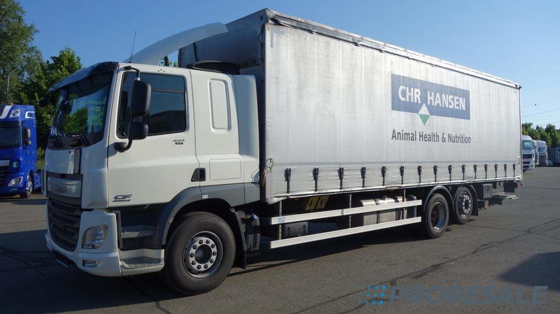 DAF CF 440 FAR EURO 6 valník s plachtou + zvedací čelo 2 t