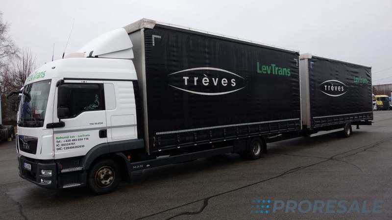 MAN TGL 12.250 4X2 BL EURO 6 - prodejné jen s přívěsem P0383 - cena je za celou soupravu 