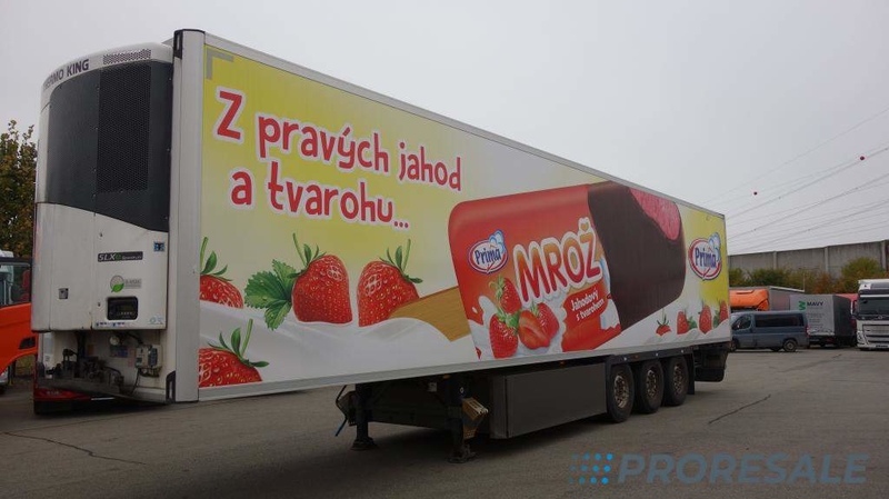 LAMBERET SEMIFRIGO LVFS3 - mrazírenský návěs MULTITEMP - dvojitá podlaha + diesel-elektrický agregát THERMO KING SLXe spectrum + dělící stěna