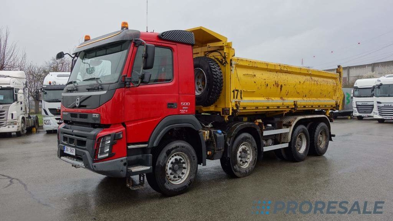 VOLVO FM 500 8X4 EURO 6 - třístranný sklápěč 16 m3 - Fe